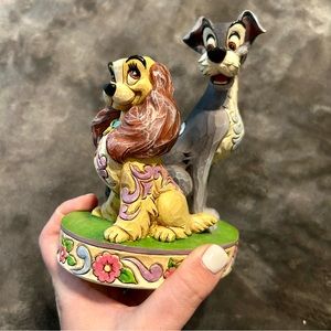 Disney Traditions Opposites Attract Lady and Tramp Figurine
